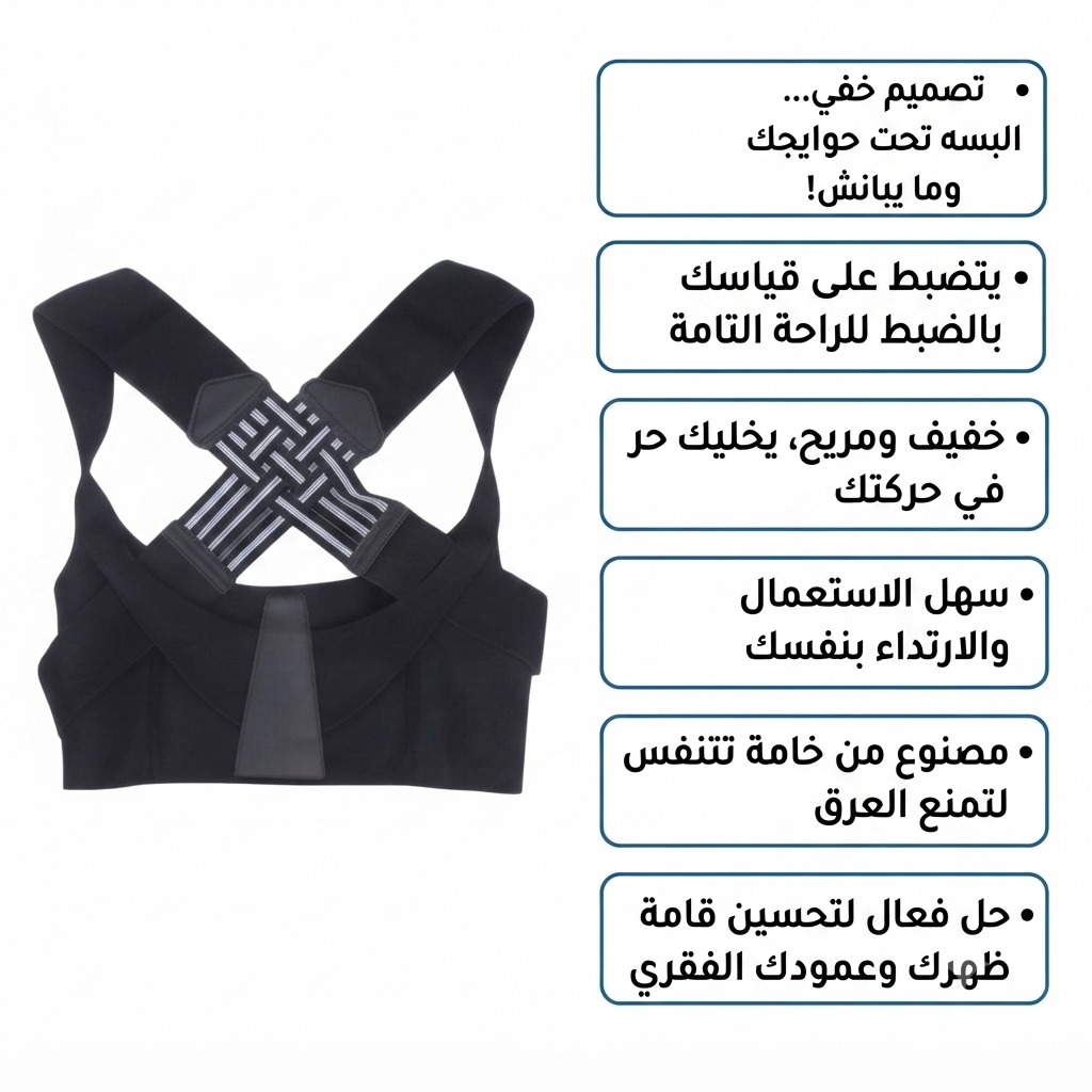 مصحح وقوام الظهر الطبي الذكي - ودّع آلام الظهر واستعد ثقتك